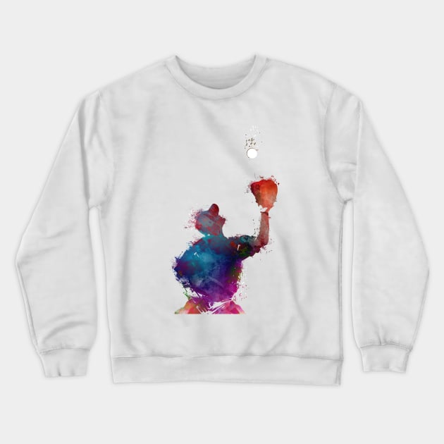 Baseball player #baseball #sport Crewneck Sweatshirt by JBJart